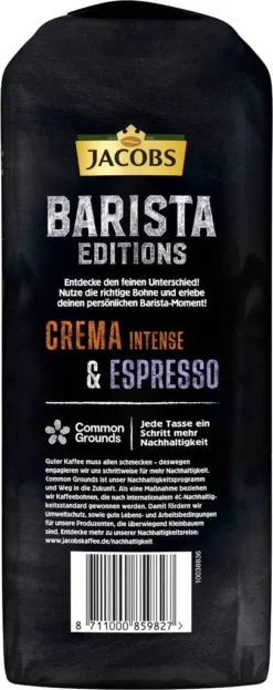 JACOBS Kaffeebohnen Barista Editions Crema Do Brasil 4 X 1 Kg Geröstete Bohnen -Kaffeegetränkeladen f99c808299bb483242abe86a267ffa35