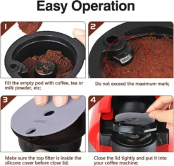 1 Stück Nachfüllbarer Wiederverwendbarer PP Kaffeekapsel Filter Für Bosch Tassimo 180 Ml Kapazität, Lebensmittelqualität -Kaffeegetränkeladen f9e3b8e14b2834170a91b1a42a1f4a6d