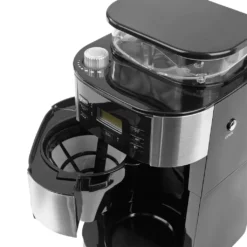 Barista Kaffeemaschine Mahlwerk 900W Edelstahl/Schwarz 12 Tassen Permanentfilter -Kaffeegetränkeladen fa46e3f2ff0e5b3d62527613edf36e64