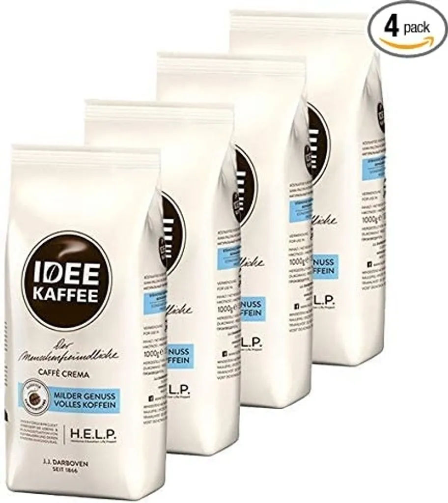 Idee Kaffee - Caffè Crema Bohnen - 4x 1kg 4 Idee Kaffee - Caffè Crema Bohnen - 4x 1kg – Bild 2