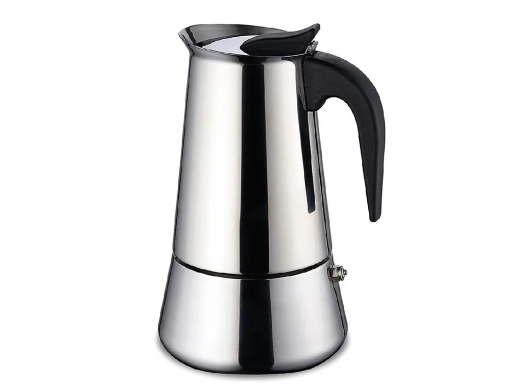 Edelstahl Espressokocher 6 Tassen Mokkakanne Induktion Sicherheitsventil 300 Ml 4 Edelstahl Espressokocher 6 Tassen Mokkakanne Induktion Sicherheitsventil 300 Ml – Bild 2